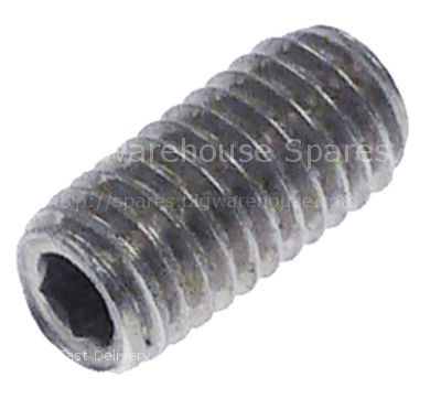 Grub screw thread M8 L 16mm intake 4mm Qty 1 pcs