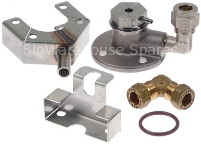 Flange kit for washing arms suitable for combi-steamer LAINOX
