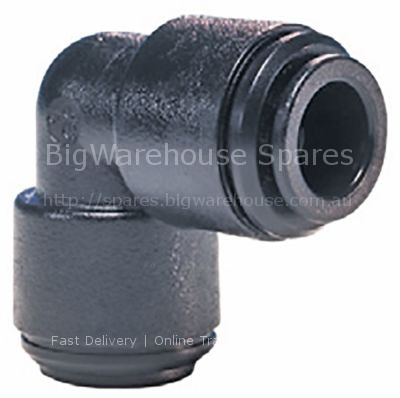 Push-in fitting John Guest angled pipe connection ø10mm - ø10mm