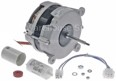 Fan motor 230V 1 phase 50/60Hz 75W 2800rpm L1 85mm L2 57mm L3 12