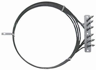 Heating element 7500W 230V heating circuits 3 ID ø 248mm ED ø 26