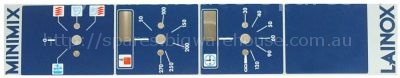 Front foil blue suitable for LAINOX L 400mm W 75mm