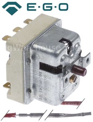 Safety thermostat switch-off temp. 360°C 3-pole probe ø 4mm prob