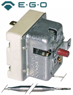 Safety thermostat switch-off temp. 150°C 1-pole 20A probe ø 6mm