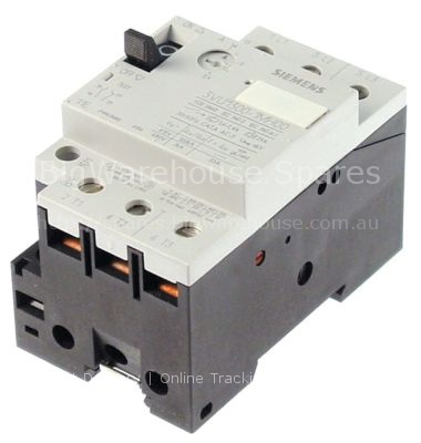 Motor protection circuit breaker type 3VU1300-1MH00 setting rang