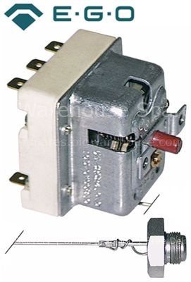 Safety thermostat switch-off temp. 330°C 3-pole 20A probe ø 11mm