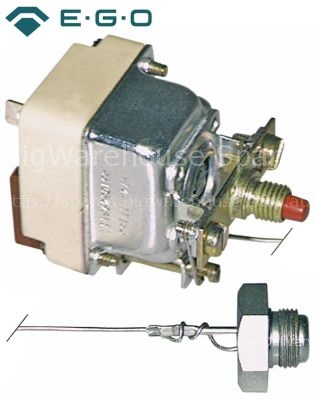 Safety thermostat capillary pipe 900mm probe ø 11mm 1-pole probe