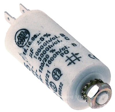 Operating capacitor capacity 5µF with plastic sheathing