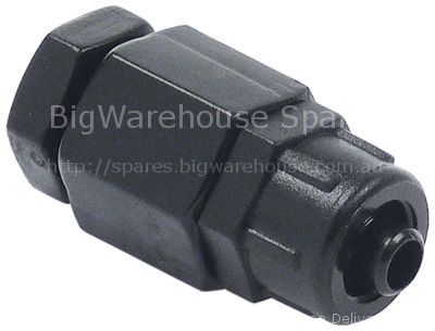 Hose connector plastic straight thread 1/8" hose ø 8x6mm