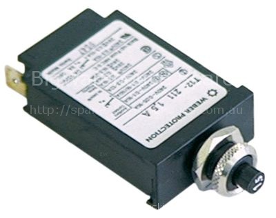 Overload switch drop-away current 1,5A
