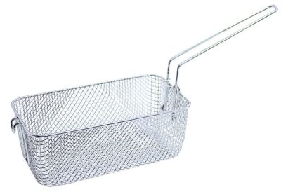 Fryer basket L1 260mm W1 135mm H1 100mm chrome-plated steel