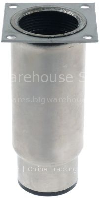 Equipment foot tube ø 58mm plate size 70x70mm hole distance 56x5