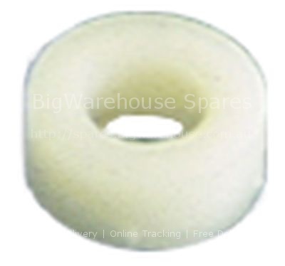 Bush for door hinge mounting pos. upper/lower