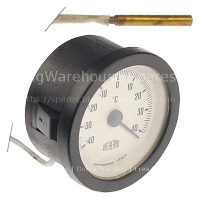 Thermometer mounting ø 52mm t.max. 40°C -40 up to +40°C probe ø