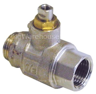 Ball valve inlet 1/2" IT outlet 1/2" ET L 59mm without handle sh