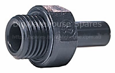 Push-in fitting John Guest straight thread 1/8" BSP stub ø 8mm