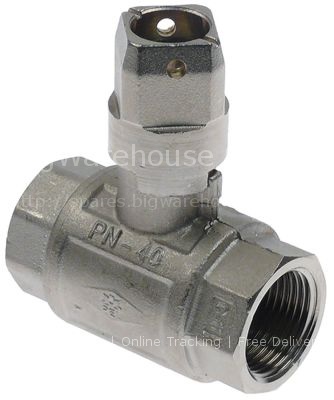 Ball valve inlet 1" IT outlet 1" IT L 84mm H 82mm