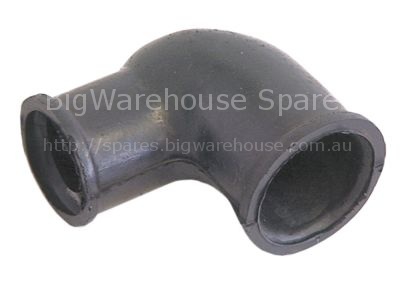 Formed hose for drain pump warewashing L-shape