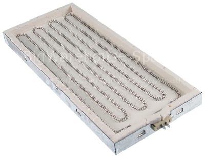 Radiation heater rectangular 1500W 230V L 450mm W 190mm heating