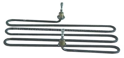 Heating element 1300W 230V L 290mm W 130mm connection M4 tube ø