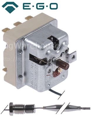 Safety thermostat switch-off temp. 135°C 3-pole 1CO/2NC 20A prob