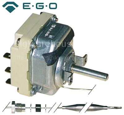 Thermostat t.max. 90°C temperature range 30-90°C 3-pole