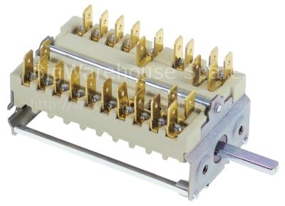 Cam switch 5 operating positions sequence 0-1-2-3-4 shaft ø 6x4.