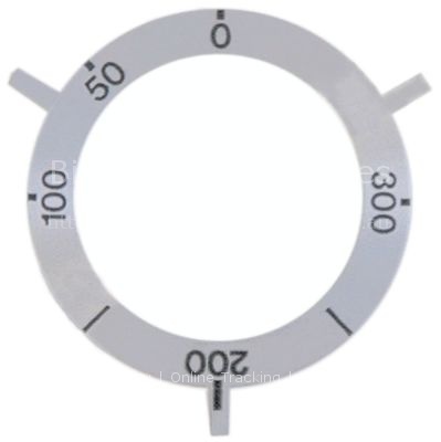 Knob dial plate thermostat t.max. 300°C 50-300°C