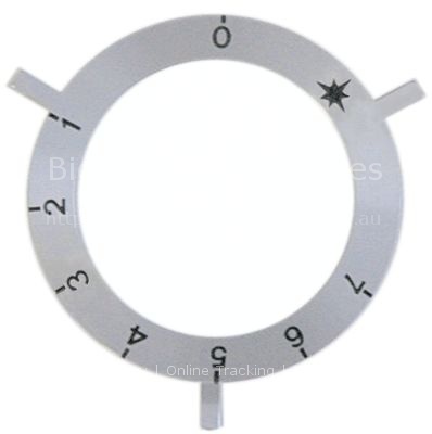Knob dial plate gas thermostat 1-7