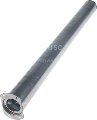 Bar burner ø 50mm L 640mm flange width 52mm flange ø 75mm combi-