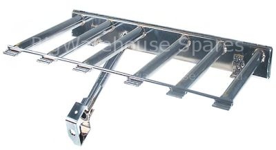 Bar burner 6 row L 350mm W 618mm H 60mm tilting bratt pan