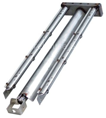 Bar burner 2 row L 695mm W 200mm H 65mm chargrill stainless stee