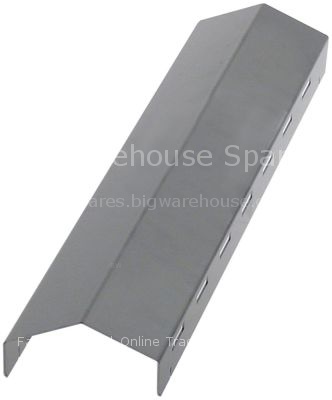 Cover L 495mm W 95mm H 60mm thickness 1,7mm for burner