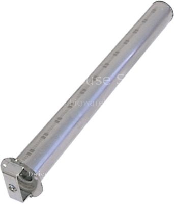 Bar burner ø 40mm L 400mm flange ø 61mm 1-row chargrill with bol