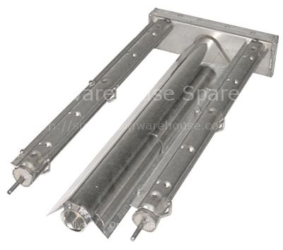 Bar burner 2 row L 445mm W 200mm H 50mm chargrill stainless stee