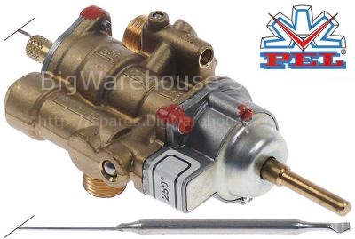 Gas thermostat PEL type 25ST up to 250°C gas inlet M16x1.5 (tube