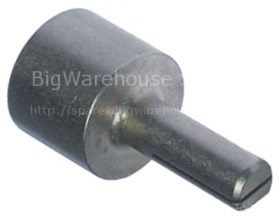 Knob adapter L 30mm shaft ø 10x8mm shaft L 30/20mm size 10x8mm s