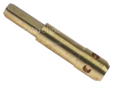 Gas tap spindle shaft ø 6x4.6mm shaft L 32/15mm gas tap with ign