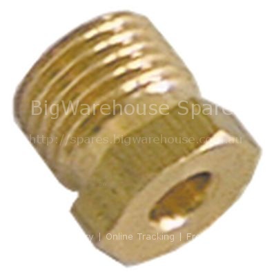 Union screw thread M10x1 for pipe ø 4mm Qty 1 pcs