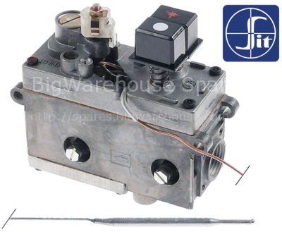 Gas thermostat without cap, button and angle SIT type MINISIT 71