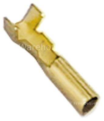 Female bullet size 2,3mm 0.5-1.5mm² CuZn t.max. 125°C Qty 20 pcs