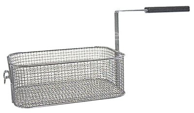 Fryer basket L1 280mm W1 200mm H1 105mm chrome-plated steel