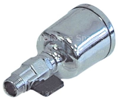 Funnel thread 1/2" with shut-off valve