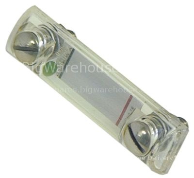 Level glass hole distance 76mm mounting thread M10 L 107mm W 28m