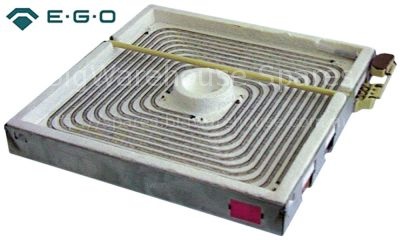 Radiation heater L 300mm W 300mm 4000W 400V heating circuits 2 c