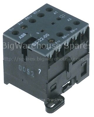 Power contactor resistive load 16A 230VAC (AC3/400V) 9A/4kW main
