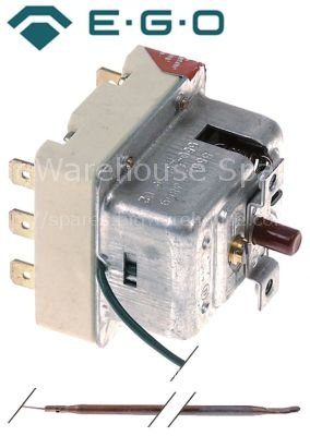 Safety thermostat switch-off temp. 650°C 3-pole starting tempera