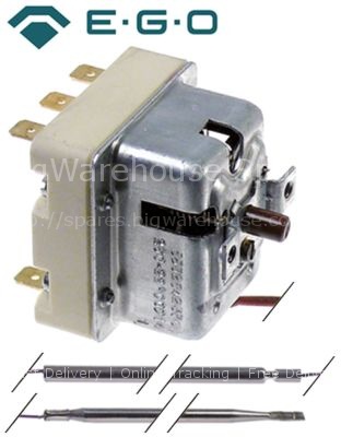 Safety thermostat switch-off temp. 230°C 3-pole 2x20/1x0.5A prob