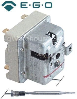 Safety thermostat switch-off temp. 230°C 2-pole 1x20/1x0.5A prob