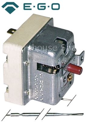Safety thermostat switch-off temp. 125°C 1-pole 0,5A probe ø 4mm